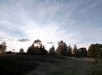 Sonnenuntergang in der Heide